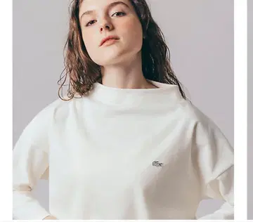 LACOSTE 보틀넥 밀라노 리브 풀오버 트레이닝복