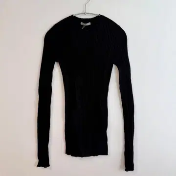 [ theory luxe ] 리브 니트 / 블랙 / 40 / 미사용