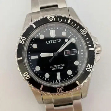 시티즌 NY6021-51E 다이버즈 8203 자동 와인딩 작동