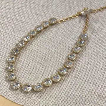 J.CREW 대형 비즈 목걸이/클리어/새상품 미사용