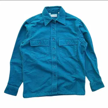 80s L.L.Bean usa제 샤모아 아크로스 셔츠 그린 민트 그린