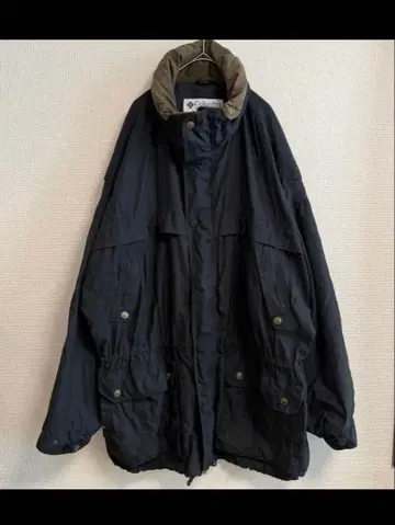 컬럼비아 나일론 마운틴 자켓 하이넥 후드티 후드