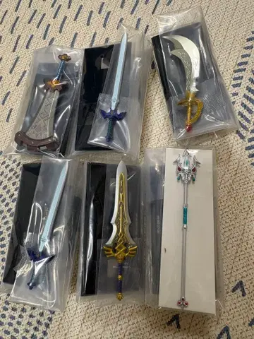 젤다의 전설 웨폰 컬렉션 6점