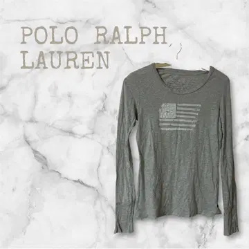 폴로진스 랄프 로렌 성조기 패치워크 롱T L 사이즈 상당 데미지 가공