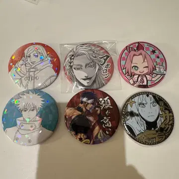 종말의 발키리 주술회전 NARUTO 캔뱃지 6개