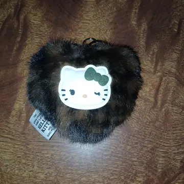 하트 모양 키티 퍼 키링