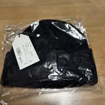 블랙 니트 비니 미사용