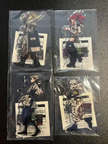 가치액터 스탠드 포함 아크릴 플레이트 전 4종 세트 남코 한정판