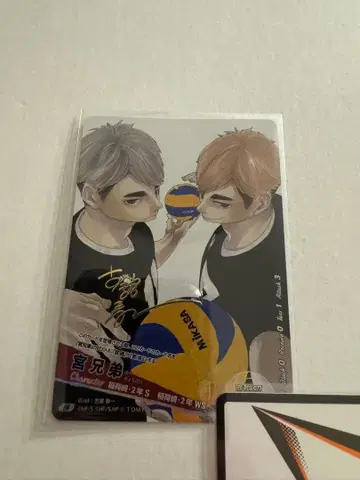 하이큐!! 바보카 미야 형제 미야 아츠무 미야 오사무 금박 사인