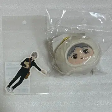 하이큐!! 사카노시타 상점 니쿠만 봉제 인형 키링 스티커 스가와라 코시