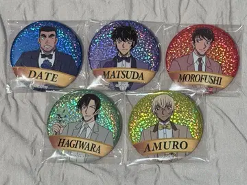 명탐정 코난 코난전 캔뱃지 B 경찰학교조 5점 세트