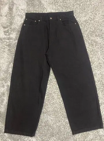 ZARA 블랙 배기 데님 팬츠