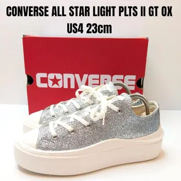 새상품급 컨버스 올스타 라이트 통굽 23cm 실버 라메 경량