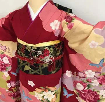 후리소데 기모노 기장 164cm 화장 66cm