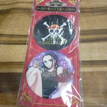 원피스 무기와라 스토어 벌스데이 캔뱃지 & 캔뱃지 커버 로빈 캬라