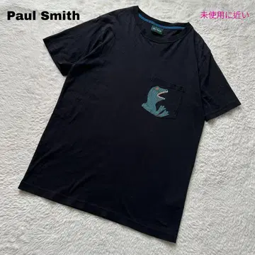 [컨디션 최상] 폴스미스 디노 블랙 공룡 포켓 반팔 T셔츠 다이너소어