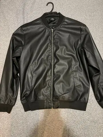 ma-1 인조 가죽 블랙 L 사이즈