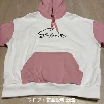 스토푸리 사토미군 STPR 컬러 블록 후드티