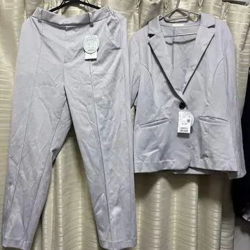 [택 포함 새상품] 그라시아 허니즈 라이트 그레이 자켓 팬츠 셋업 L