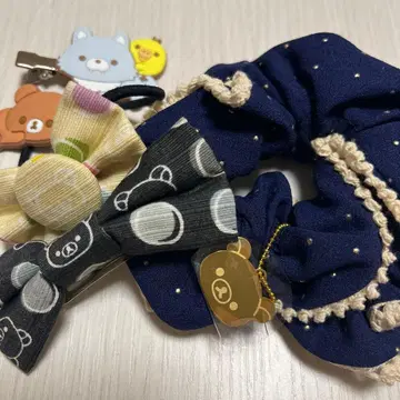 리락쿠마 헤어 액세서리 세트