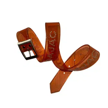 아카이브 카스텔바작 로고 스터드 PVC 벨트