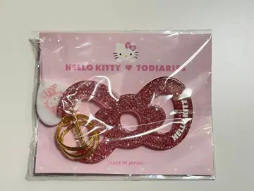 todiaries 카라비너 리본 라메 리본 카라비너 이세탄 키티