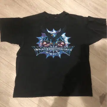 할리데이비슨 T셔츠 썬더 프린트 90s~