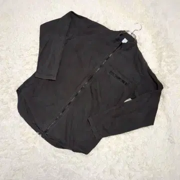 BEAMS 올드 일본제 페이드 블랙 워크 자켓 지퍼 M