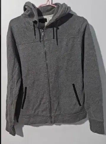 그레이 집업 후디