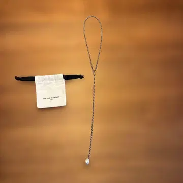 Philippe Audibert 롱 목걸이 실버에 펄