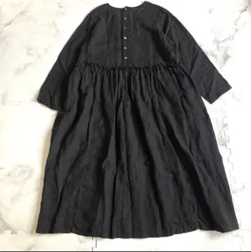 네스트로브 린넨 긴팔 원피스