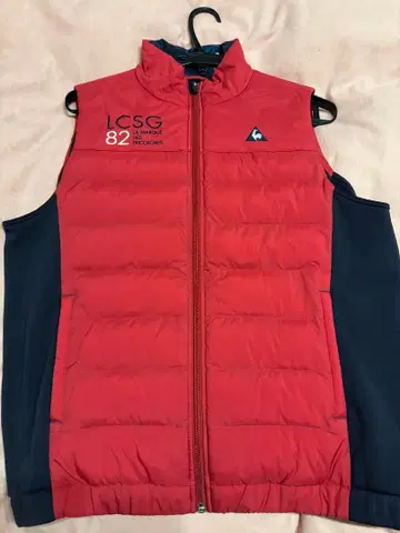 르꼬끄 골프 스포츠 다운 베스트 L 빨간색 네이비