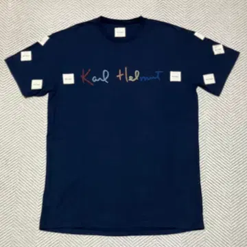 칼 헬무트 패치워크 T셔츠 핑크하우스