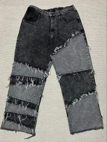 Beno 패치워크 데님 카고 데님 리메이크 데님 루즈 데님 y2k