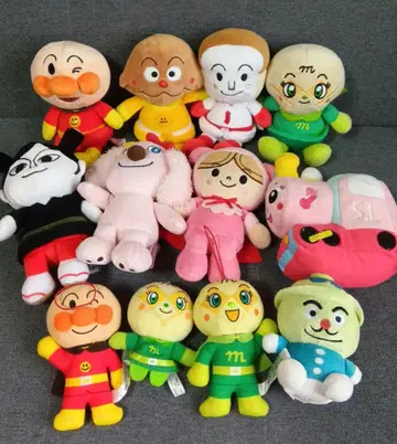 호빵맨 봉제 인형 마스코트 묶음 판매 프리티 빈즈