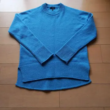 Theory 파랑 사이드 슬릿 스웨터 S