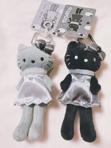 스타일업 마스코트 키티 블랙 그레이 엔젤 키링 정품