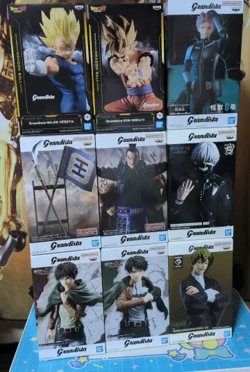 Grandista 피규어 세트 드래곤볼 진격의 거인 등