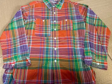 ENGINEERED GARMENTS 긴팔 체크 워크 셔츠