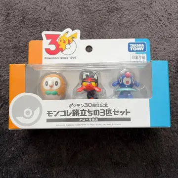 포켓몬 30주년 기념 몬코레 출발의 3마리 세트 알로라 지방