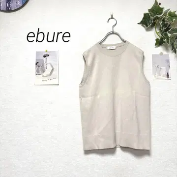 11341 ebure 에부르 베스트 슬리브리스 티셔츠 실크 혼방