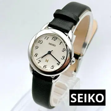 새상품급 작동 SEIKO 세이코 노이레 쿼츠 여성용 손목시계 실버