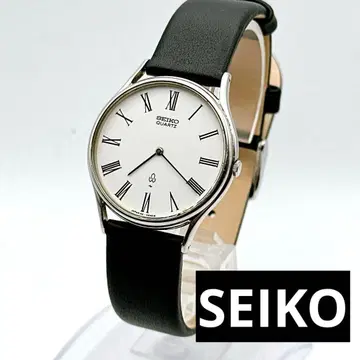 작동 SEIKO 세이코 샤리오 쿼츠 남성용 손목시계 화이트/블랙