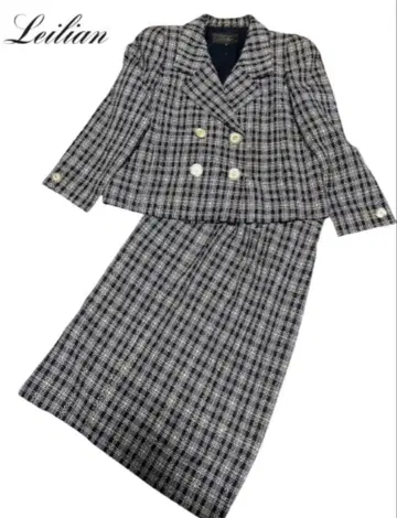 [새상품급] 레리안 트위드 셋업 네이비 수트 일본제