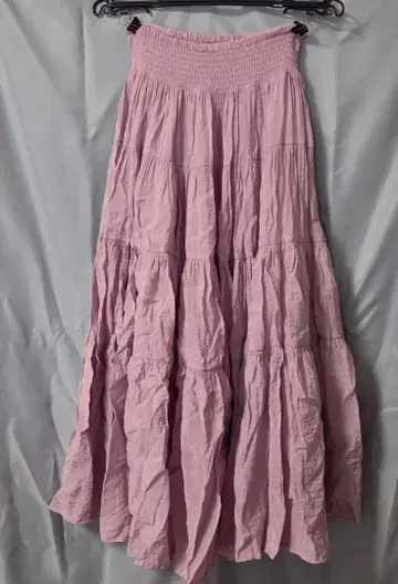 SNIDEL 핑크 롱 스커트