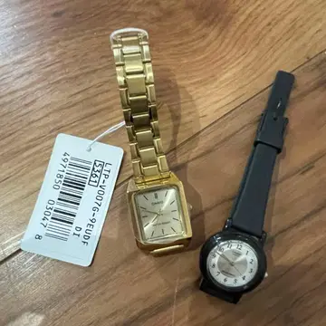 미사용 저렴한 카시오 LTP-V007G-9E 샴페인 골드