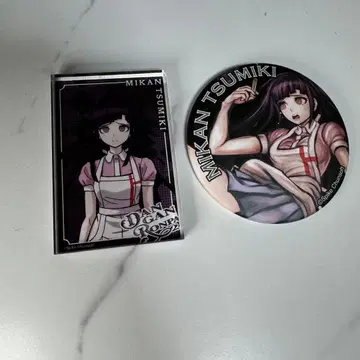 단간론파 15주년 기념전 캔뱃지 아크릴 블록 츠미키 미캉 1