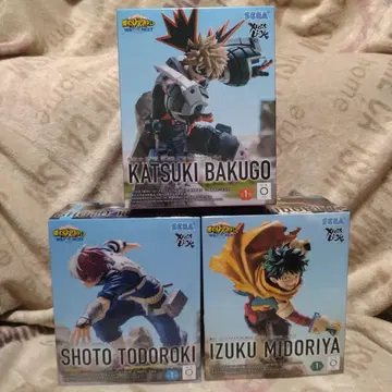 나의 히어로 아카데미아 데쿠 & 바쿠고 & 쇼토 피규어 3개 세트
