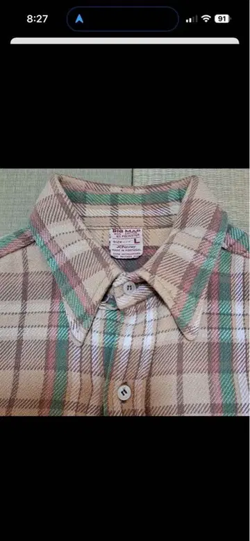 BIGMAC 70년대 플란넬 셔츠 L 사이즈