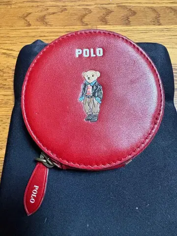 POLO 테디베어 코인 케이스 레드